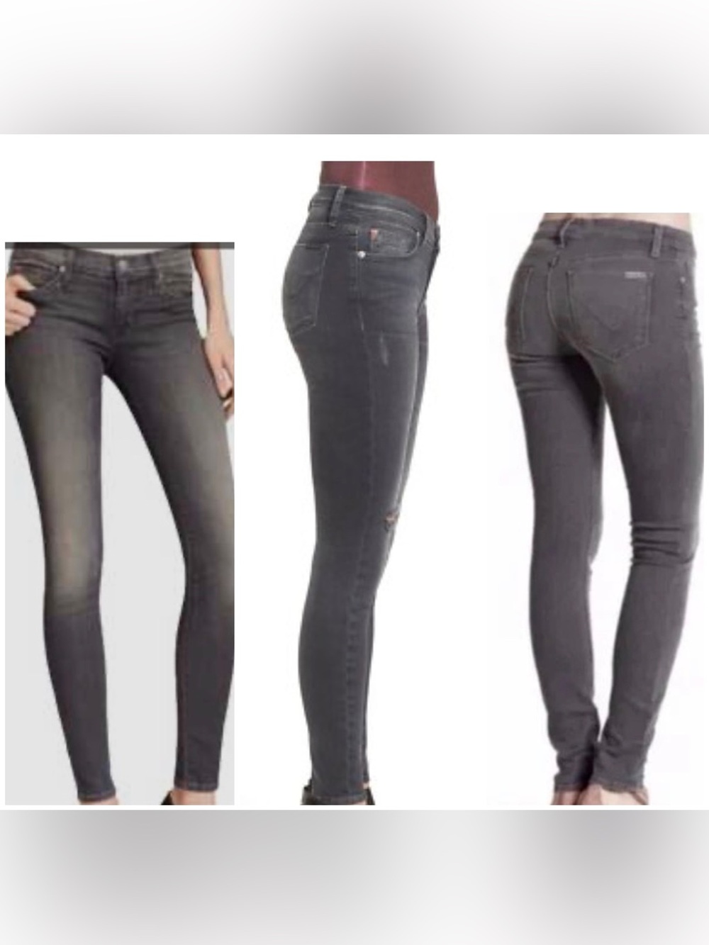 HUDSON Los Angeles Black Gray Denim Jeans - Size 29